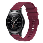 สายซิลิโคนลายจุดเย็บคลื่น 20มม. สำหรับ Samsung Galaxy Watch 42มม., สำหรับ Samsung Gear S2 Classic