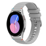 สายรัดนาฬิกาซิลิโคนเย็บลายจุดคลื่น ขนาด 20 มม. สำหรับ Samsung Galaxy Watch 5 ขนาด 40 / 44 มม. สำหรับ Samsung Galaxy Watch 5 Pro ขนาด 45 มม. สำหรับ Samsung Galaxy Watch 4 ขนาด 40 / 44 มม. สำหรับ Samsung Galaxy Watch 4 Classic ขนาด 42 / 46 มม.