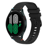 สายรัดนาฬิกาซิลิโคนเย็บลายจุดคลื่น ขนาด 20 มม. สำหรับ Samsung Galaxy Watch 5 ขนาด 40 / 44 มม. สำหรับ Samsung Galaxy Watch 5 Pro ขนาด 45 มม. สำหรับ Samsung Galaxy Watch 4 ขนาด 40 / 44 มม. สำหรับ Samsung Galaxy Watch 4 Classic ขนาด 42 / 46 มม.