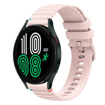 สายรัดนาฬิกาซิลิโคนเย็บลายจุดคลื่น ขนาด 20 มม. สำหรับ Samsung Galaxy Watch 5 ขนาด 40 / 44 มม. สำหรับ Samsung Galaxy Watch 5 Pro ขนาด 45 มม. สำหรับ Samsung Galaxy Watch 4 ขนาด 40 / 44 มม. สำหรับ Samsung Galaxy Watch 4 Classic ขนาด 42 / 46 มม.