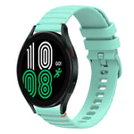 สายรัดนาฬิกาซิลิโคนเย็บลายจุดคลื่น ขนาด 20 มม. สำหรับ Samsung Galaxy Watch 5 ขนาด 40 / 44 มม. สำหรับ Samsung Galaxy Watch 5 Pro ขนาด 45 มม. สำหรับ Samsung Galaxy Watch 4 ขนาด 40 / 44 มม. สำหรับ Samsung Galaxy Watch 4 Classic ขนาด 42 / 46 มม.