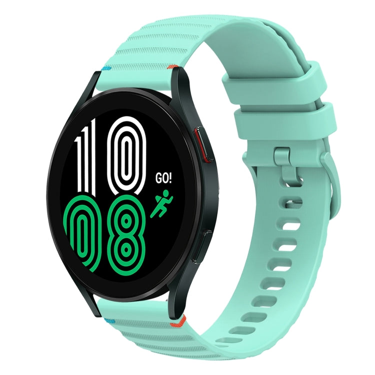 สายรัดนาฬิกาซิลิโคนเย็บลายจุดคลื่น ขนาด 20 มม. สำหรับ Samsung Galaxy Watch 5 ขนาด 40 / 44 มม. สำหรับ Samsung Galaxy Watch 5 Pro ขนาด 45 มม. สำหรับ Samsung Galaxy Watch 4 ขนาด 40 / 44 มม. สำหรับ Samsung Galaxy Watch 4 Classic ขนาด 42 / 46 มม.