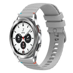 สายรัดนาฬิกาซิลิโคนเย็บลายจุดคลื่น ขนาด 20 มม. สำหรับ Samsung Galaxy Watch 5 ขนาด 40 / 44 มม. สำหรับ Samsung Galaxy Watch 5 Pro ขนาด 45 มม. สำหรับ Samsung Galaxy Watch 4 ขนาด 40 / 44 มม. สำหรับ Samsung Galaxy Watch 4 Classic ขนาด 42 / 46 มม.
