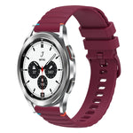 สายรัดนาฬิกาซิลิโคนเย็บลายจุดคลื่น ขนาด 20 มม. สำหรับ Samsung Galaxy Watch 5 ขนาด 40 / 44 มม. สำหรับ Samsung Galaxy Watch 5 Pro ขนาด 45 มม. สำหรับ Samsung Galaxy Watch 4 ขนาด 40 / 44 มม. สำหรับ Samsung Galaxy Watch 4 Classic ขนาด 42 / 46 มม.