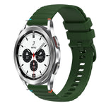 สายรัดนาฬิกาซิลิโคนเย็บลายจุดคลื่น ขนาด 20 มม. สำหรับ Samsung Galaxy Watch 5 ขนาด 40 / 44 มม. สำหรับ Samsung Galaxy Watch 5 Pro ขนาด 45 มม. สำหรับ Samsung Galaxy Watch 4 ขนาด 40 / 44 มม. สำหรับ Samsung Galaxy Watch 4 Classic ขนาด 42 / 46 มม.