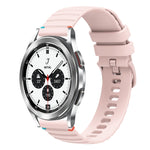 สายรัดนาฬิกาซิลิโคนเย็บลายจุดคลื่น ขนาด 20 มม. สำหรับ Samsung Galaxy Watch 5 ขนาด 40 / 44 มม. สำหรับ Samsung Galaxy Watch 5 Pro ขนาด 45 มม. สำหรับ Samsung Galaxy Watch 4 ขนาด 40 / 44 มม. สำหรับ Samsung Galaxy Watch 4 Classic ขนาด 42 / 46 มม.