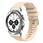 สายรัดนาฬิกาซิลิโคนเย็บลายจุดคลื่น ขนาด 20 มม. สำหรับ Samsung Galaxy Watch 5 ขนาด 40 / 44 มม. สำหรับ Samsung Galaxy Watch 5 Pro ขนาด 45 มม. สำหรับ Samsung Galaxy Watch 4 ขนาด 40 / 44 มม. สำหรับ Samsung Galaxy Watch 4 Classic ขนาด 42 / 46 มม.