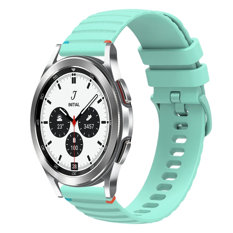 สายรัดนาฬิกาซิลิโคนเย็บลายจุดคลื่น ขนาด 20 มม. สำหรับ Samsung Galaxy Watch 5 ขนาด 40 / 44 มม. สำหรับ Samsung Galaxy Watch 5 Pro ขนาด 45 มม. สำหรับ Samsung Galaxy Watch 4 ขนาด 40 / 44 มม. สำหรับ Samsung Galaxy Watch 4 Classic ขนาด 42 / 46 มม.