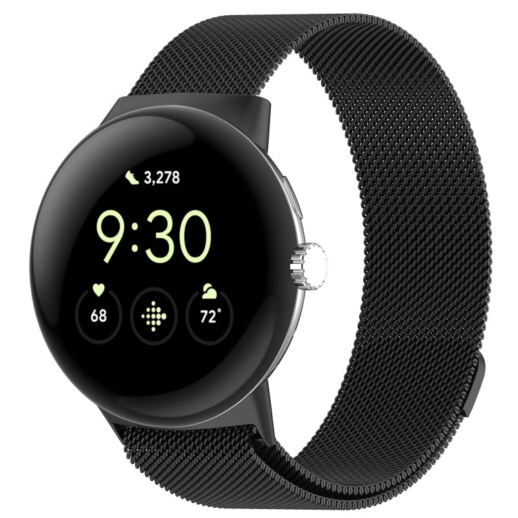 สายรัดนาฬิกาโลหะ Milanese แบบแม่เหล็ก สำหรับ Google Pixel Watch 4 / Watch 3 45mm, สำหรับ Google Pixel Watch 4 / 3 / 2 / 1 41mm