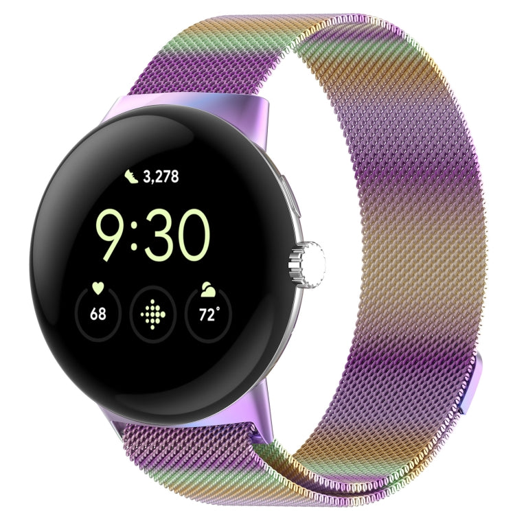 สายรัดนาฬิกาโลหะ Milanese แบบแม่เหล็ก สำหรับ Google Pixel Watch 4 / Watch 3 45mm, สำหรับ Google Pixel Watch 4 / 3 / 2 / 1 41mm