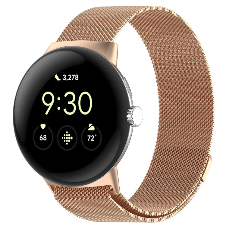 สายรัดนาฬิกาโลหะ Milanese แบบแม่เหล็ก สำหรับ Google Pixel Watch 4 / Watch 3 45mm, สำหรับ Google Pixel Watch 4 / 3 / 2 / 1 41mm