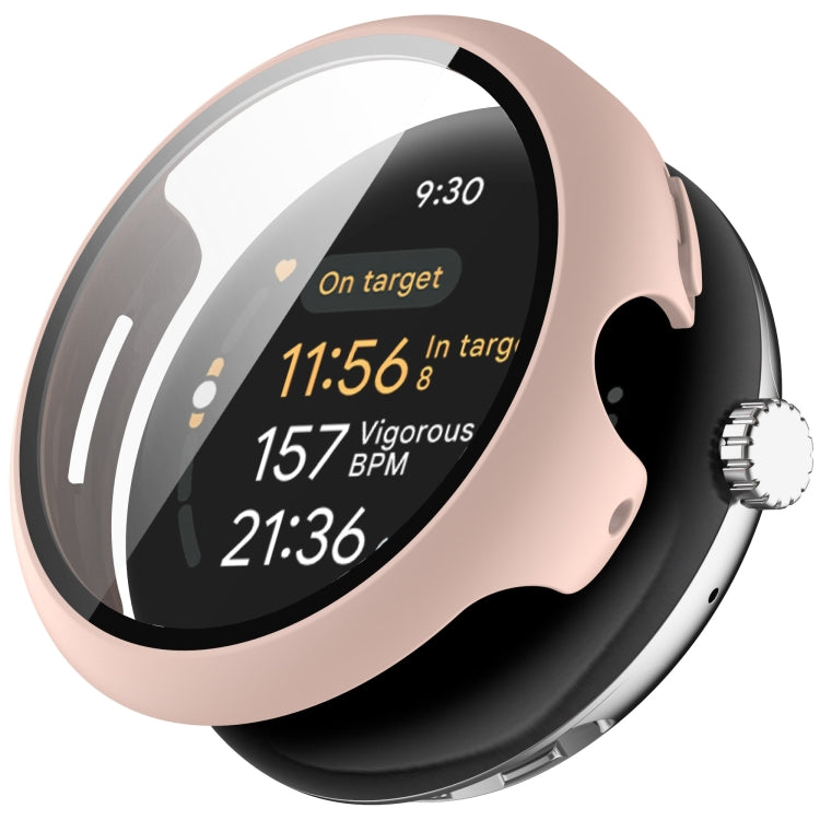 PC + Tempered Film Integrated Watch Protective Case, For Google Pixel Watch 3 45mm, For Google Pixel Watch 3 41mm