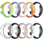 PC + Tempered Film Integrated Watch Protective Case, For Google Pixel Watch 3 45mm, For Google Pixel Watch 3 41mm
