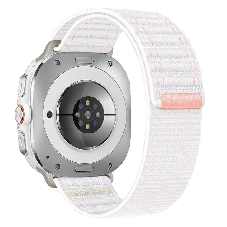 สายไนลอนลายคลื่นทะเลแบบตะขอและห่วง สำหรับ Samsung Galaxy Watch Ultra 47มม. / Ultra 2025