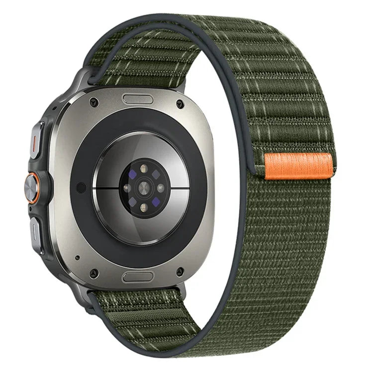 สายไนลอนลายคลื่นทะเลแบบตะขอและห่วง สำหรับ Samsung Galaxy Watch Ultra 47มม. / Ultra 2025
