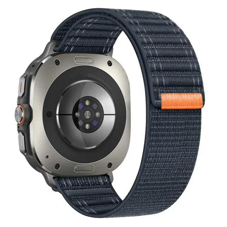 สายไนลอนลายคลื่นทะเลแบบตะขอและห่วง สำหรับ Samsung Galaxy Watch Ultra 47มม. / Ultra 2025