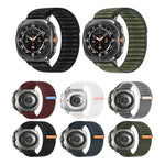 สายไนลอนลายคลื่นทะเลแบบตะขอและห่วง สำหรับ Samsung Galaxy Watch Ultra 47มม. / Ultra 2025