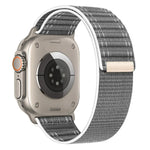 Sea Wave Nylon Hook and Loop Fastener Watch Band, For Apple Watch SE 2023 44mm, For Apple Watch SE 2023 40mm, For Apple Watch Ultra 2 49mm, For Apple Watch Series 9 45mm, For Apple Watch Series 9 41mm, For Apple Watch Ultra 49mm                        ...