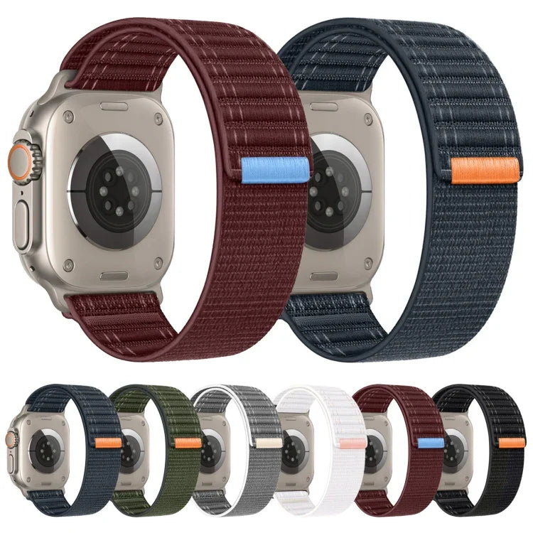 สายรัดนาฬิกาไนลอนตีนตุ๊กแกลายคลื่นทะเล สำหรับ Apple Watch Series 4 ขนาด 44 มม., สำหรับ Apple Watch Series 4 ขนาด 40 มม., สำหรับ Apple Watch Series 3 ขนาด 38 มม., สำหรับ Apple Watch Series 3 ขนาด 42 มม.