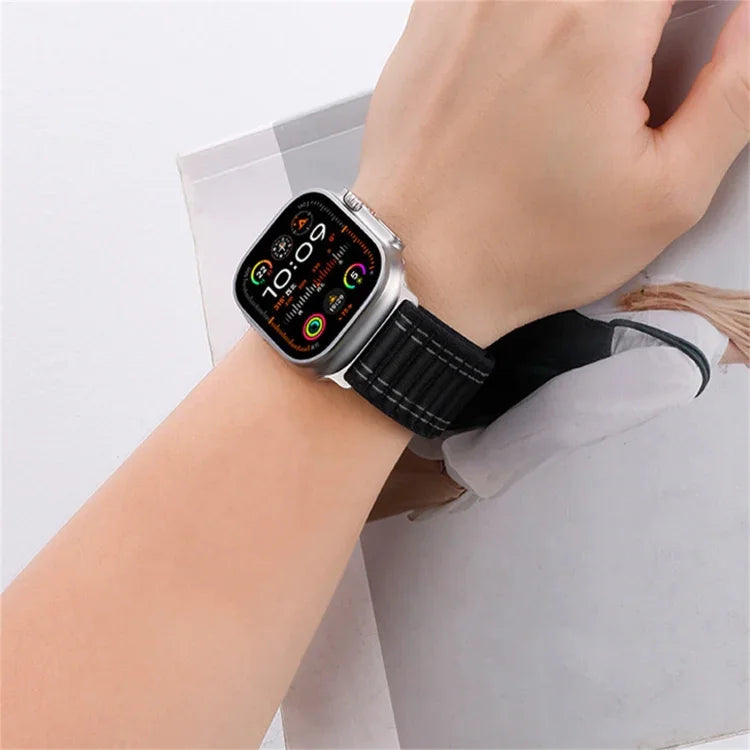 สายรัดนาฬิกาไนลอนตีนตุ๊กแกลายคลื่นทะเล สำหรับ Apple Watch Series 4 ขนาด 44 มม., สำหรับ Apple Watch Series 4 ขนาด 40 มม., สำหรับ Apple Watch Series 3 ขนาด 38 มม., สำหรับ Apple Watch Series 3 ขนาด 42 มม.