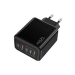 ที่ชาร์จพอร์ตคู่ 120W 3 PD Type-C และ USB สำหรับโทรศัพท์มือถือ ปลั๊ก EU, ปลั๊ก EU
