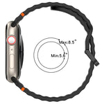 สายรัดนาฬิกาซิลิโคนลายเม็ดคลื่นเย็บ สำหรับ Apple Watch SE 2023 ขนาด 44 มม., สำหรับ Apple Watch SE 2023 ขนาด 40 มม., สำหรับ Apple Watch Ultra 2 ขนาด 49 มม., สำหรับ Apple Watch Series 9 ขนาด 45 มม.