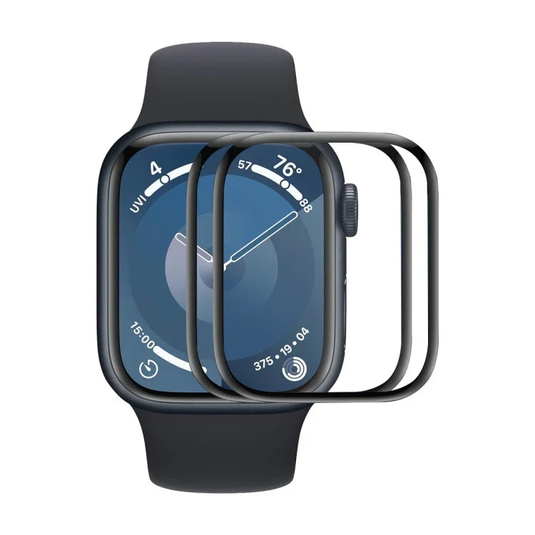 ฟิล์มกันรอยหน้าจอ ENKAY 3D ครอบคลุมเต็มจอ ขอบ PC นุ่ม PMMA HD 2 ชิ้น สำหรับ Apple Watch Series 11 / 10 ขนาด 46 มม., สำหรับ Apple Watch Series 11 / 10 ขนาด 42 มม.