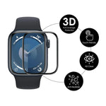 ฟิล์มกันรอยหน้าจอ ENKAY 3D ครอบคลุมเต็มจอ ขอบ PC นุ่ม PMMA HD 2 ชิ้น สำหรับ Apple Watch Series 11 / 10 ขนาด 46 มม., สำหรับ Apple Watch Series 11 / 10 ขนาด 42 มม.