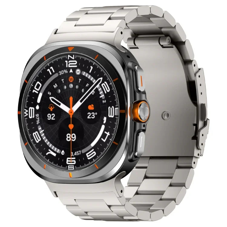สายโลหะไทเทเนียมอัลลอยสามเม็ด สำหรับ Samsung Galaxy Watch Ultra 47 มม.
