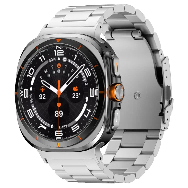 สายโลหะไทเทเนียมอัลลอยสามเม็ด สำหรับ Samsung Galaxy Watch Ultra 47 มม.