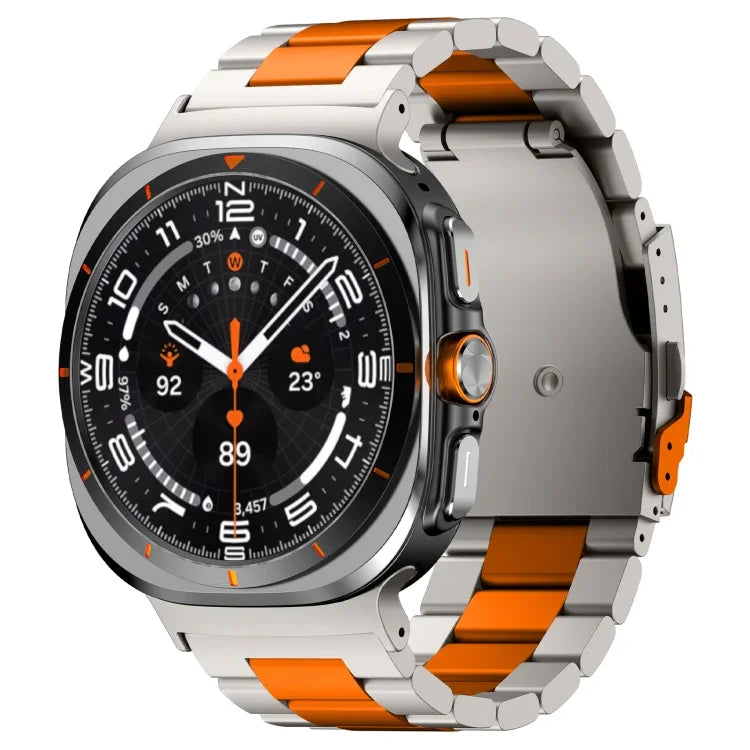 สายโลหะไทเทเนียมอัลลอยสามเม็ด สำหรับ Samsung Galaxy Watch Ultra 47 มม.