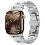 Pathfinder Stainless Steel Metal Watch Band, For Apple Watch Series 10 46mm, For Apple Watch SE 2023 44mm, For Apple Watch Ultra 2 49mm, For Apple Watch Series 9 45mm, For Apple Watch Ultra 49mm, For Apple Watch Series 8 45mm, For Apple Watch SE 2022 4...