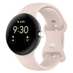 Solid Color Butterfly Buckle Silicone Watch Band, Size: S, Size: S