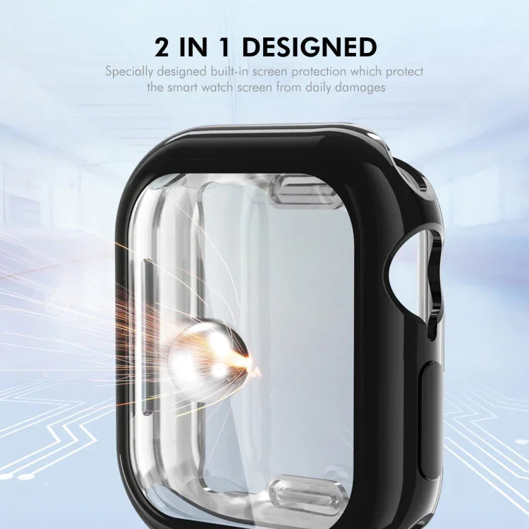 เคส TPU นุ่มชุบไฟฟ้า ENKAY Hat-Prince พร้อมฟิล์มกันรอย สำหรับ Apple Watch Series 11 / 10 ขนาด 46 มม., สำหรับ Apple Watch Series 11 / 10 ขนาด 42 มม.
