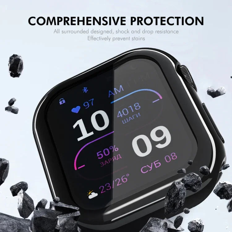 เคส TPU นุ่มชุบไฟฟ้า ENKAY Hat-Prince พร้อมฟิล์มกันรอย สำหรับ Apple Watch Series 11 / 10 ขนาด 46 มม., สำหรับ Apple Watch Series 11 / 10 ขนาด 42 มม.