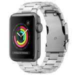 Three Beads Titanium Alloy Metal Watch Band, For Apple Watch Series 7 41mm, For Apple Watch Series 7 45mm, For Apple Watch Series 6 40mm, For Apple Watch Series 6 44mm, For Apple Watch Series 5 44mm, For Apple Watch Series 5 40mm                       ...