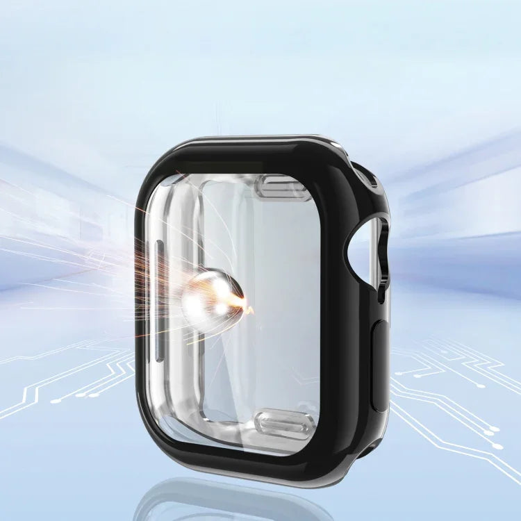 เคส TPU ชุบไฟฟ้าครอบคลุมเต็มจอ สำหรับ Apple Watch Series 11 / 10 ขนาด 46 มม., สำหรับ Apple Watch Series 11 / 10 ขนาด 42 มม.
