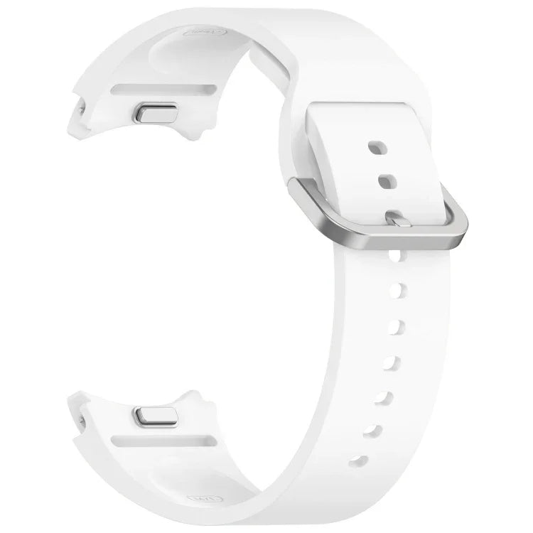 สายรัดนาฬิกาซิลิโคนสีทึบพร้อมหัวเข็มขัดสีสันสดใสแบบปลดเร็ว สำหรับ Samsung Galaxy Watch 5 40 / 44mm, สำหรับ Samsung Galaxy Watch 5 Pro, สำหรับ Samsung Galaxy Watch 4 40 / 44mm, สำหรับ Samsung Galaxy Watch 4 Classic 46 / 42mm