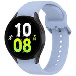 สายรัดนาฬิกาซิลิโคนสีทึบพร้อมหัวเข็มขัดสีสันสดใสแบบปลดเร็ว สำหรับ Samsung Galaxy Watch 5 40 / 44mm, สำหรับ Samsung Galaxy Watch 5 Pro, สำหรับ Samsung Galaxy Watch 4 40 / 44mm, สำหรับ Samsung Galaxy Watch 4 Classic 46 / 42mm