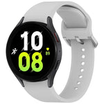 สายรัดนาฬิกาซิลิโคนสีทึบพร้อมหัวเข็มขัดสีสันสดใสแบบปลดเร็ว สำหรับ Samsung Galaxy Watch 5 40 / 44mm, สำหรับ Samsung Galaxy Watch 5 Pro, สำหรับ Samsung Galaxy Watch 4 40 / 44mm, สำหรับ Samsung Galaxy Watch 4 Classic 46 / 42mm