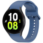 สายรัดนาฬิกาซิลิโคนสีทึบพร้อมหัวเข็มขัดสีสันสดใสแบบปลดเร็ว สำหรับ Samsung Galaxy Watch 5 40 / 44mm, สำหรับ Samsung Galaxy Watch 5 Pro, สำหรับ Samsung Galaxy Watch 4 40 / 44mm, สำหรับ Samsung Galaxy Watch 4 Classic 46 / 42mm