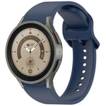 สายรัดนาฬิกาซิลิโคนสีทึบพร้อมหัวเข็มขัดสีสันสดใสแบบปลดเร็ว สำหรับ Samsung Galaxy Watch 5 40 / 44mm, สำหรับ Samsung Galaxy Watch 5 Pro, สำหรับ Samsung Galaxy Watch 4 40 / 44mm, สำหรับ Samsung Galaxy Watch 4 Classic 46 / 42mm