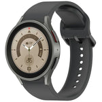 สายรัดนาฬิกาซิลิโคนสีทึบพร้อมหัวเข็มขัดสีสันสดใสแบบปลดเร็ว สำหรับ Samsung Galaxy Watch 5 40 / 44mm, สำหรับ Samsung Galaxy Watch 5 Pro, สำหรับ Samsung Galaxy Watch 4 40 / 44mm, สำหรับ Samsung Galaxy Watch 4 Classic 46 / 42mm