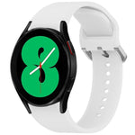 สายรัดนาฬิกาซิลิโคนสีทึบพร้อมหัวเข็มขัดสีสันสดใสแบบปลดเร็ว สำหรับ Samsung Galaxy Watch 5 40 / 44mm, สำหรับ Samsung Galaxy Watch 5 Pro, สำหรับ Samsung Galaxy Watch 4 40 / 44mm, สำหรับ Samsung Galaxy Watch 4 Classic 46 / 42mm