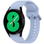 สายรัดนาฬิกาซิลิโคนสีทึบพร้อมหัวเข็มขัดสีสันสดใสแบบปลดเร็ว สำหรับ Samsung Galaxy Watch 5 40 / 44mm, สำหรับ Samsung Galaxy Watch 5 Pro, สำหรับ Samsung Galaxy Watch 4 40 / 44mm, สำหรับ Samsung Galaxy Watch 4 Classic 46 / 42mm