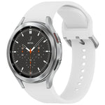 สายรัดนาฬิกาซิลิโคนสีทึบพร้อมหัวเข็มขัดสีสันสดใสแบบปลดเร็ว สำหรับ Samsung Galaxy Watch 5 40 / 44mm, สำหรับ Samsung Galaxy Watch 5 Pro, สำหรับ Samsung Galaxy Watch 4 40 / 44mm, สำหรับ Samsung Galaxy Watch 4 Classic 46 / 42mm