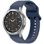 สายรัดนาฬิกาซิลิโคนสีทึบพร้อมหัวเข็มขัดสีสันสดใสแบบปลดเร็ว สำหรับ Samsung Galaxy Watch 5 40 / 44mm, สำหรับ Samsung Galaxy Watch 5 Pro, สำหรับ Samsung Galaxy Watch 4 40 / 44mm, สำหรับ Samsung Galaxy Watch 4 Classic 46 / 42mm