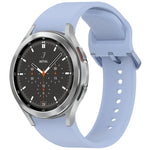 สายรัดนาฬิกาซิลิโคนสีทึบพร้อมหัวเข็มขัดสีสันสดใสแบบปลดเร็ว สำหรับ Samsung Galaxy Watch 5 40 / 44mm, สำหรับ Samsung Galaxy Watch 5 Pro, สำหรับ Samsung Galaxy Watch 4 40 / 44mm, สำหรับ Samsung Galaxy Watch 4 Classic 46 / 42mm
