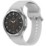 สายรัดนาฬิกาซิลิโคนสีทึบพร้อมหัวเข็มขัดสีสันสดใสแบบปลดเร็ว สำหรับ Samsung Galaxy Watch 5 40 / 44mm, สำหรับ Samsung Galaxy Watch 5 Pro, สำหรับ Samsung Galaxy Watch 4 40 / 44mm, สำหรับ Samsung Galaxy Watch 4 Classic 46 / 42mm