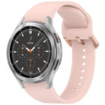 สายรัดนาฬิกาซิลิโคนสีทึบพร้อมหัวเข็มขัดสีสันสดใสแบบปลดเร็ว สำหรับ Samsung Galaxy Watch 5 40 / 44mm, สำหรับ Samsung Galaxy Watch 5 Pro, สำหรับ Samsung Galaxy Watch 4 40 / 44mm, สำหรับ Samsung Galaxy Watch 4 Classic 46 / 42mm